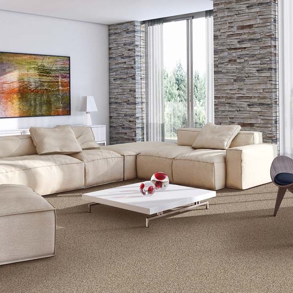 Carpet installation living room