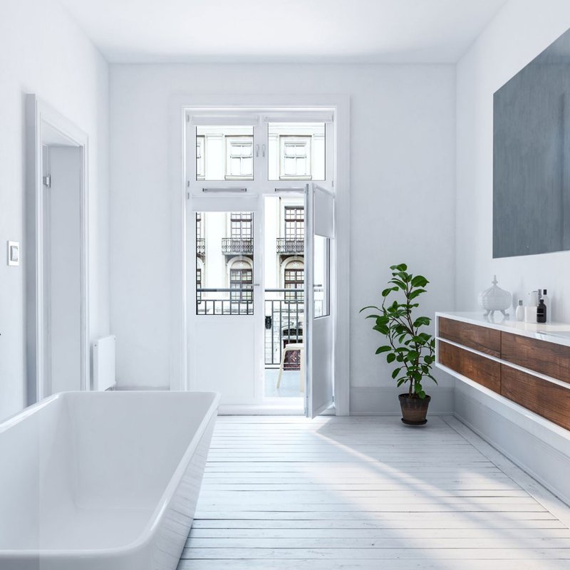 Bathroom Renovations flooring installation in Richmond, VA